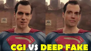 Superman's Moustache Fixed using Deepfake | Justice League Opening Scene