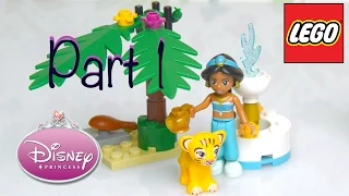 Disney Princess Lego Jasmine's Exotic Palace 2015 Unboxing and Build Part 1 - Kids Toys