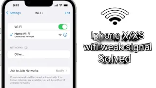 Iphone X wifi and bluetooth poor signal solved