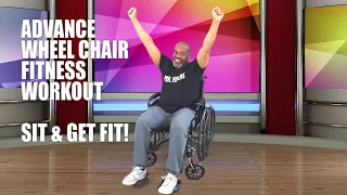 Advance Chair / Wheel Chair Workout - Fat Burning Cardio Workout! Get You Moving! | Sit and Get Fit!