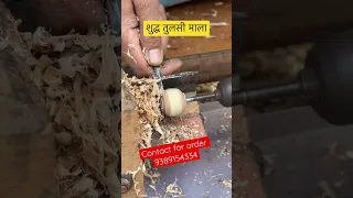 Tulsi Mala making process video by vrindavan