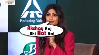 Shilpa Shetty Praises About Ex BoyFriend Akshay Kumar's  Fitness Infront Of Media | Bollywood Live