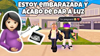 ESTOY EMBARAZADA CRECE LA FAMILIA🤰🙈💜 #roblox #viral #family #baby #gaming @elmundodeemely