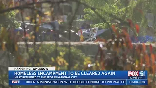 Homeless Encampment To Be Cleared Again