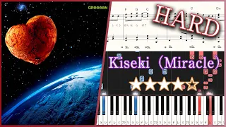 Kiseki（Miracle）- GReeeeN - Hard Piano Tutorial + Sheets【Piano Arrangement】