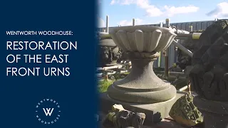 Restoration the East Front urns