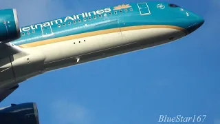 Vietnam Airlines Airbus A350-900 (VN-A887) takeoff from NRT/RJAA (Tokyo - Narita) RWY 16R