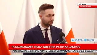 Piękne pożegnanie min. Jakiego!