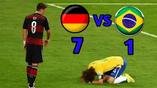 Germany 7-1 Brazil 2014 World Cup Semi-final all goals and highlights