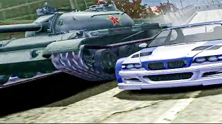 Bmw M3 GTR E46 vs Tank