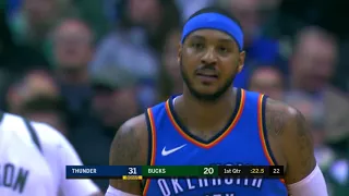 Carmelo Anthony Highlights 17  Pts Vs Milwaukee Bucks 1 11 17