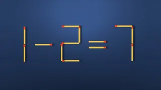 Move 1 Stick To Make Equation Correct- Matchstick Puzzle-4K