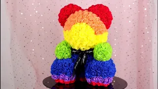 Handmade Rose Bear - Valentines Day Gift For Her