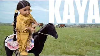 American Girl Doll, Kaya, Goes Horseback Riding.