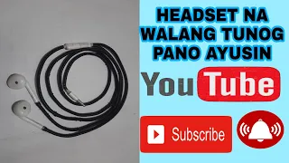 HEADSET NA WALANG TUNOG PAANO AYUSIN/ Erwin tech