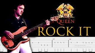 Queen - Rock It (Prime Jive) (Bass Line + Tabs + Notation) By John Deacon