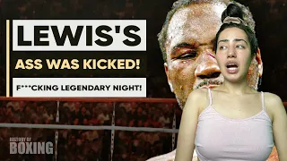 BOXING NOOB REACTS TO The Crazy Night When Lennox Lewis's АSS WAS KICKED!