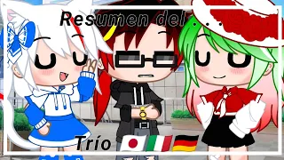 Resumen del trío||meme?||countryhumans||Ft: Japón, Italia y Alemania||