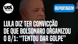 Lula diz ter convicção de que Bolsonaro organizou o ataque de 8 de janeiro: 'Tentou dar golpe'
