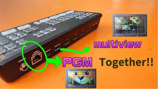 Ethernet port to PGM HDMI! atem mini pro be PGM & multi-view together