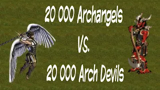 Heroes 3 - 20 000 Archangels VS 20 000 Arch Devils