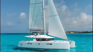 Lagoon 52 F (new interior) catamaran Walkthrough at Cannes 2017