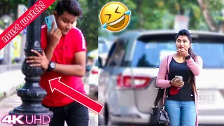 Running into Poles🤣while staring at 😍Girl's || Epic Reactions || Sspranktv