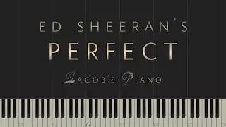 Ed Sheeran - "Perfect"  Jacob's Piano  Synthesia Piano Tutorial