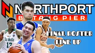 NORTHPORT BATANG PIER 2021 FINAL LINE UP? || PBA ROSTER UPDATES || RACKETA SBB PH