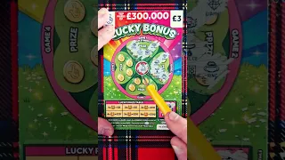 UK scratch card £3 lucky bonus #shorts #shortvideo #gambling #lucky