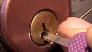 (picking 191) American 6-pin rim cylinder challenge lock from 'PickME 1977' - surprising opening