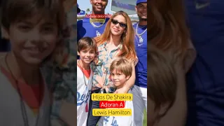 Hijos De Shakira Adoran A Lewis Hamilton #shorts #viral