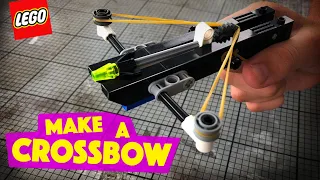 MAKE a mini Crossbow that works in Lego (with arrows) - Best of