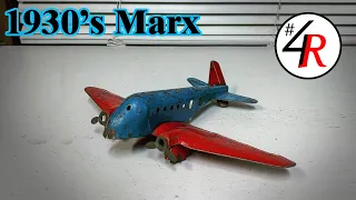 Rusty 1930s Marx Airplane -[RESTORATION]