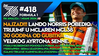 Lap76 #418 F1: Lando Norris pobednik! Trijumf u McLaren MCL38 30 godina od gubitka velikog Senne.🇧🇷