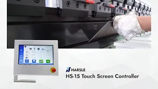 WC67K-100T3200 NC Hydraulic Press Brake with HARSLE HS-15T Touch Control