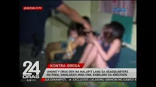 Umano'y drug den na malapit lang sa headquarters ng PDEA, sinalakay; mag-iina, kabilang sa arestado