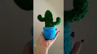 Made a crochet cactus 🌵 #Shorts