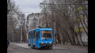 Поездка на трамвае 71-134А (ЛМ-99АЭ) №30031 №28 Улица Маршала Тухачевского-м.Сокол