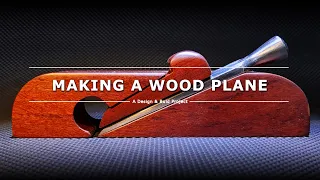 Making a WOOD PLANE | Rosewood open-sided hand plane build