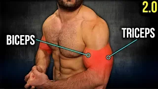 7min Home BICEPS and TRICEPS Workout 2.0 (DUMBBELL ONLY ARM WORKOUT!!)