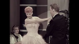 Lucy dances with Van Johnson (B&W and COLOR sequence from I Love Lucy "The Dancing Star")