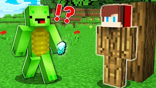 How JJ Became a TREE And STOLE Diamonds From Mikey ? Hide and Seek ! - Minecraft (Maizen)