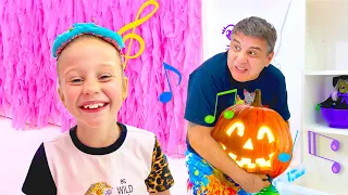 Nastya und Papa Halloween-Spielzeug und Geschichten für Kinder