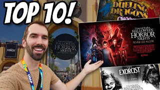 Top 10 MOST ANTICIPATED Houses For HHN32! Halloween Horror Nights 2023 Hype List!