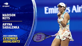 Madison Keys vs. Aryna Sabalenka Extended Highlights | 2023 US Open Semifinal