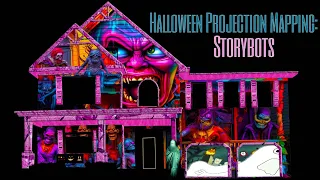 Halloween Projection Mapping House | Storybots | Digital Decorating