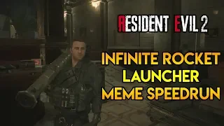 Resident Evil 2 Remake - Infinite Rocket Launcher Meme Speedrun!