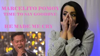 Italian Reacts To Marcelito Pomoy - Time to Say Goodbye / Con Te Partirò | AMERICA'S GOT TALENT