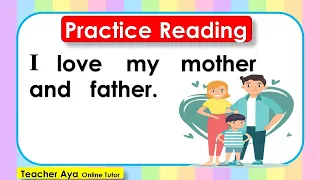 Practice Reading Sentences -Part3 || Learn how to read